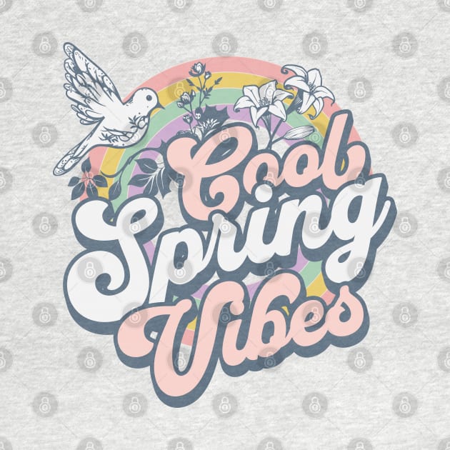 Retro Springtime Spring Groovy Vibes For Spring Women Men by alcoshirts